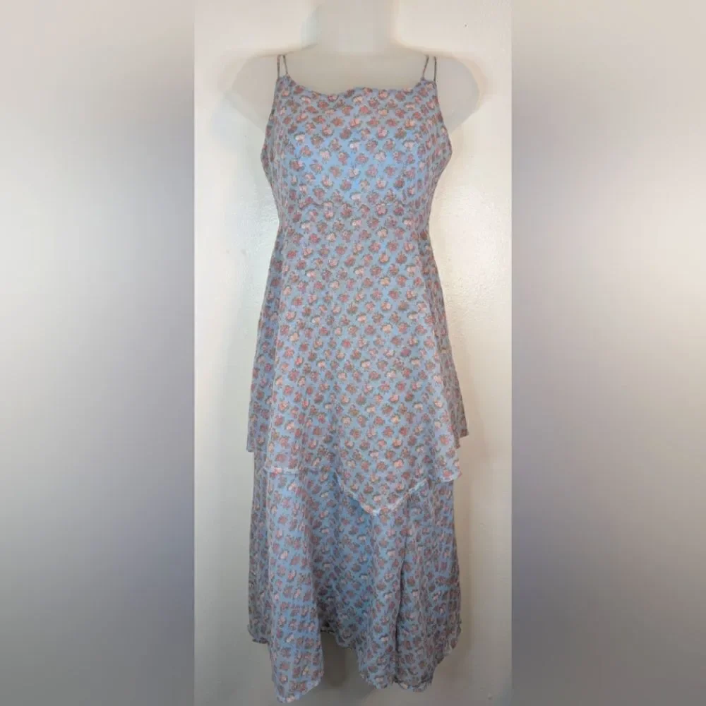 VTG Coty Paris Cottagecore Prairiecore Gardencore Coastal Countryside Dress 8